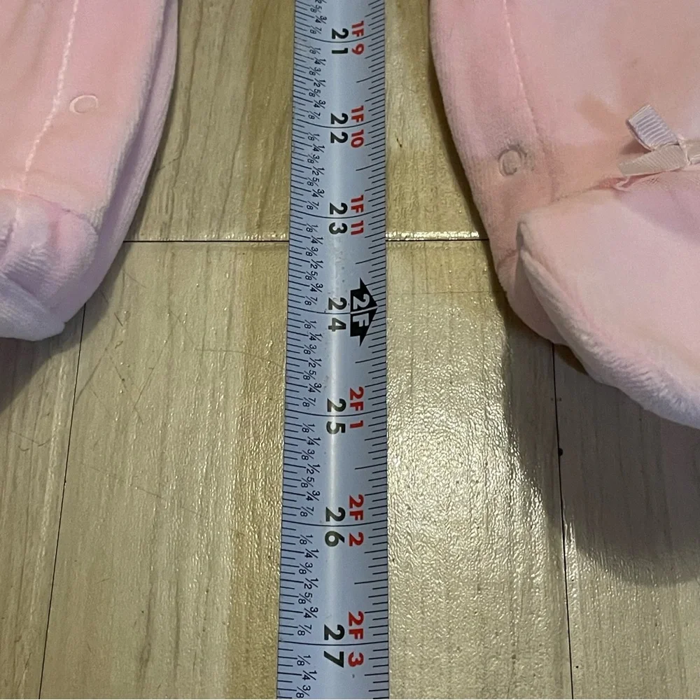 NWT Juicy Couture Velour Pink Baby Girl 12 M Footie Onesie Bodysuit Pajama